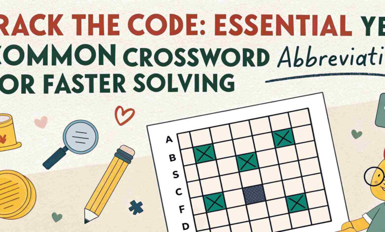 Crossword Abbreviations for Faster Solving Crack the Code: Common Crossword Abbreviations for Faster Solving