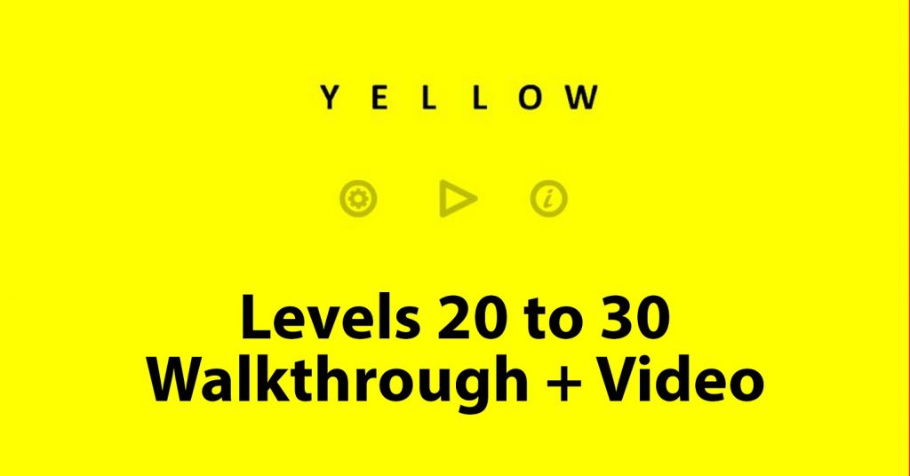 Yellow puzzle level 20 to 30