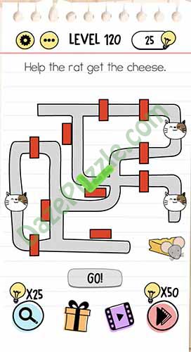 brain test level 120 answer