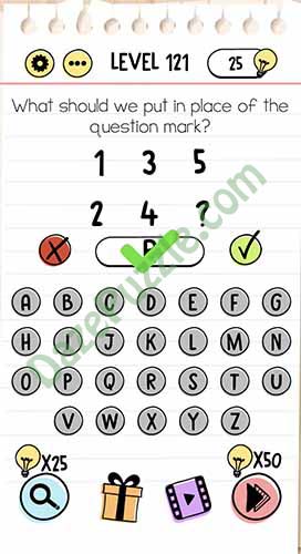 Brain Test Level 121 What should we put Answer - Daze Puzzle