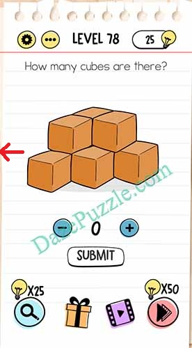 How Many Cubes Are There Brain Test Stock Illustration - Download