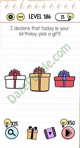 i declare that today is your birthday pick a gift brain test