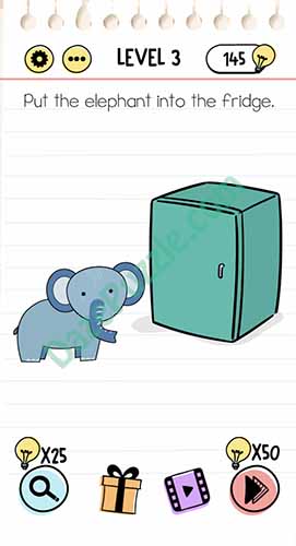 put the elephant into the fridge brain test