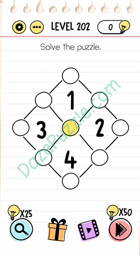 Brain Test Level 202 Solve the puzzle, complete walkthrough including image...