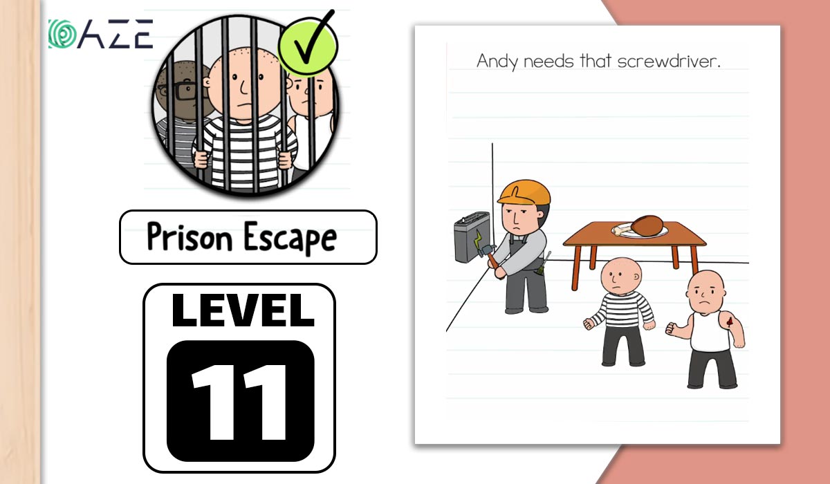 Brain Test 2 Prison Escape Level 11 Answer