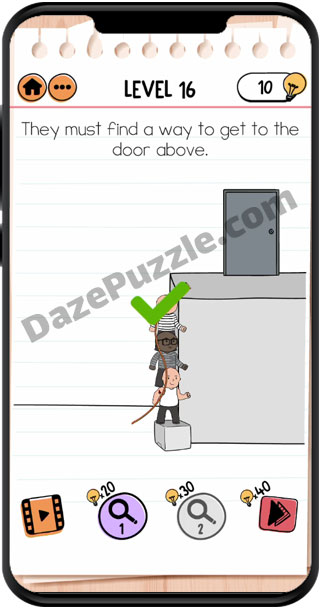 Brain test 2 prison escape level 2 solution or walkthrough 