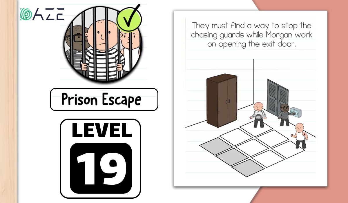 Daze Puzzle Blog - Brain Test 2 Prison Escape Level 19 Answer, via Daze  Puzzle