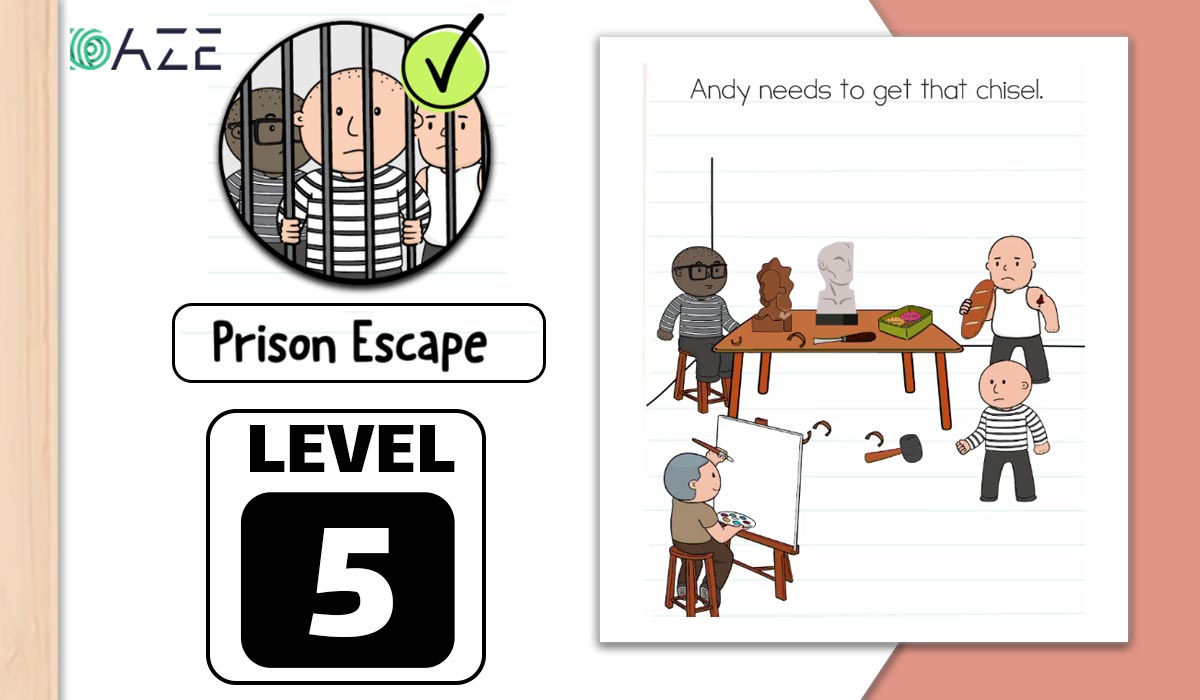 Brain Test 2 Prison Escape Level 2 Andy must find a way to protect