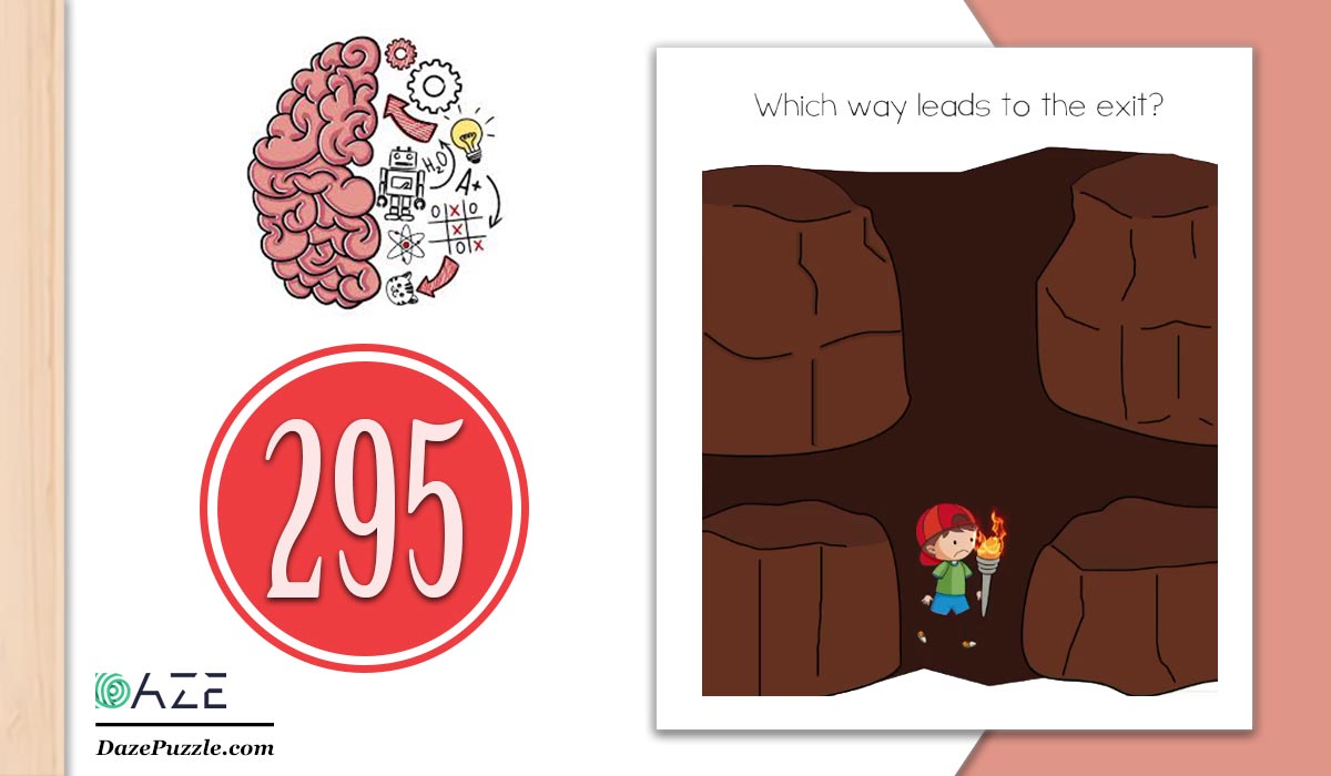 Brain Test Level 295 (NEW) Which way leads to the exit Answer - Daze Puzzle