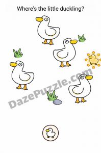 Brain Find Level 33 Where's the little duckling Answer - Daze Puzzle