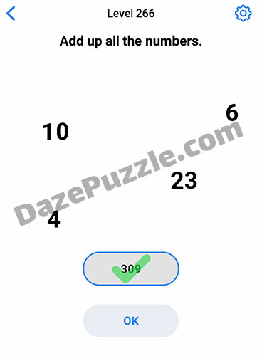 Easy Game Level 266 Updated Add Up Numbers Answer Daze Puzzle