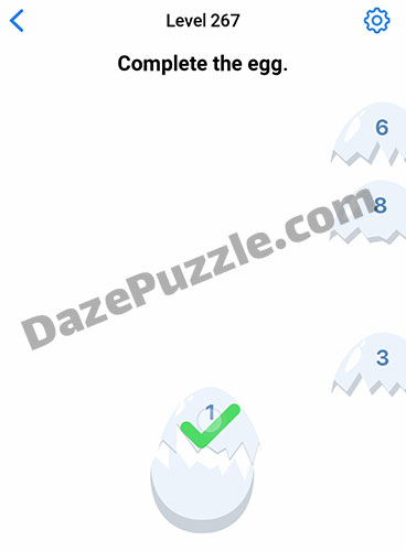 Easy Game Level 267 Updated Complete The Egg Answer Daze Puzzle