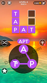 wordscapes level 4 answer