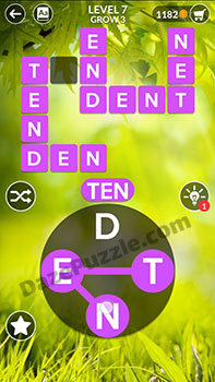 wordscapes level 7 answer