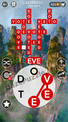 wordscapes level 153 answer