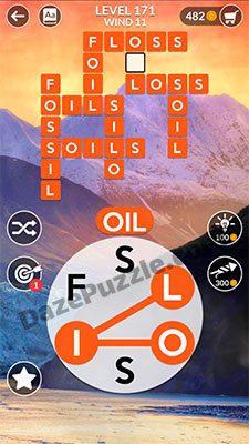 wordscapes level 171 answer
