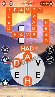 wordscapes level 173 answer