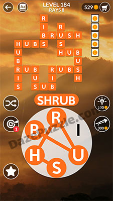 wordscapes level 184 answer