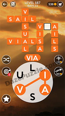 wordscapes level 187 answer
