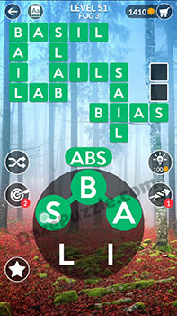 wordscapes level 51 answer