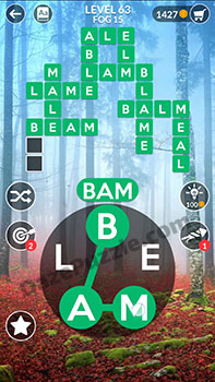 wordscapes level 63 answer