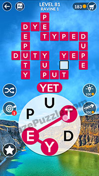 wordscapes level 81 answer