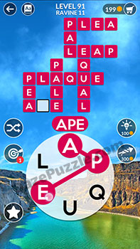 wordscapes level 91 answer
