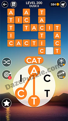 wordscapes level 200 answer
