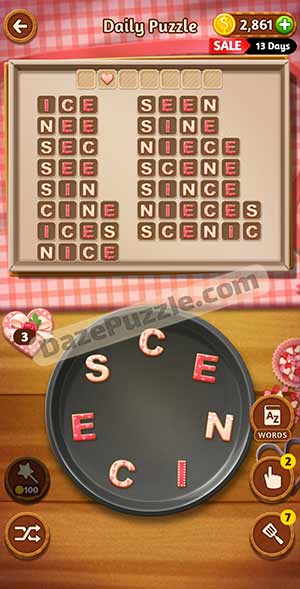 word cookies february 1 2021 daily puzzle answer