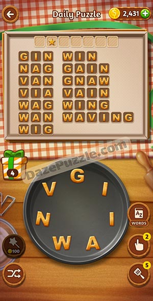 Word Cookies January 17 2021 Daily Puzzle Answer Daze Puzzle