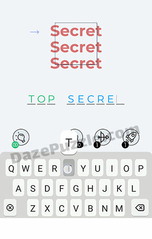Dingbats Level 42 (Secret Secret Secret) Answer