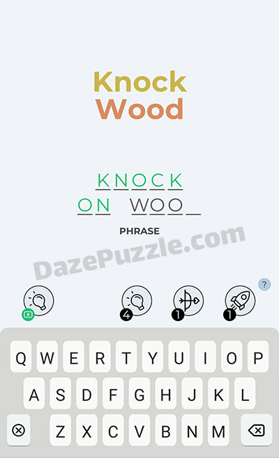 dingbats level 9 knock wood answer