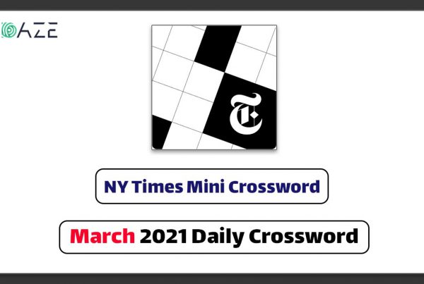 ny times mini crossword clue march 2021