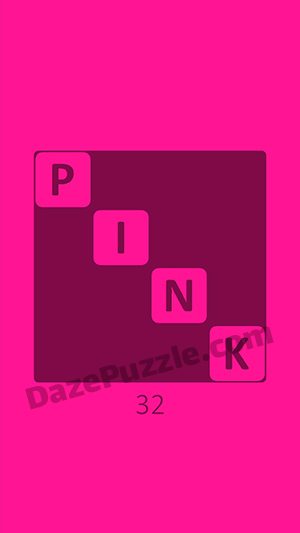 Pink level 32 answer