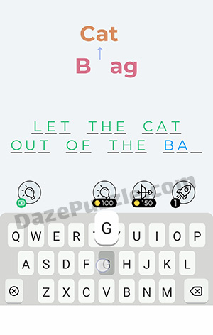 Dingbats Level 140 (Cat Bag) Answer