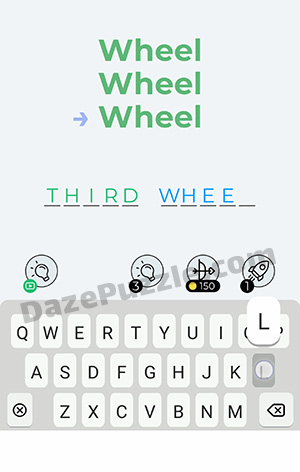 Dingbats Level 185 (Wheel Wheel Wheel) Answer