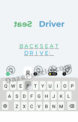 Dingbats Level 188 (Seat Driver) Answer