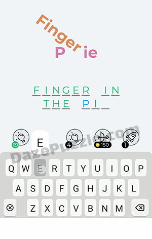 Dingbats Level 209 (Finger Pie) Answer