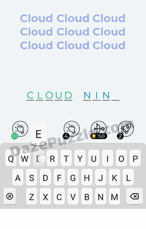 Dingbats Level 268 (Cloud) Answer