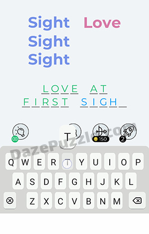 Dingbats Level 276 (Sight Love) Answer