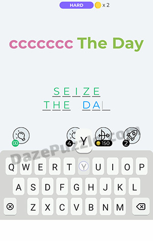 Dingbats Level 312 (ccccccc The Day) Answer