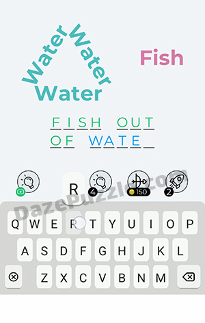 Dingbats Level 320 (Water Water Water Fish) Answer