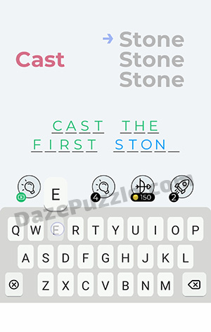 Dingbats Level 321 (Cast Stone) Answer