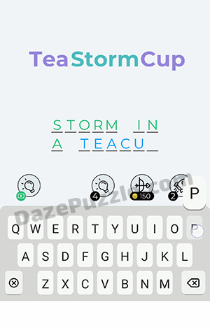 Dingbats Level 346 (Tea Storm Cup) Answer