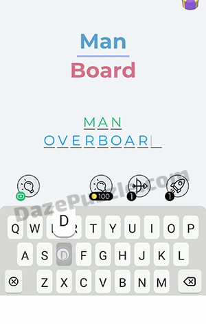 Dingbats Level 84 (Man Board) Answer
