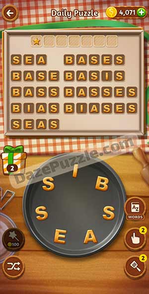 Word Cookies March 12 2021 Daily Puzzle Answer Daze Puzzle
