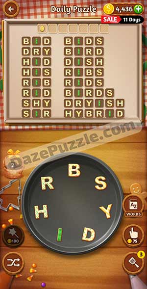 word cookies March 24 2021 daily puzzle answer