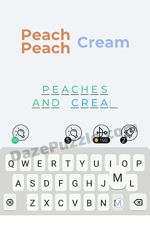 Dingbats Level 370 (Peach cream) Answer