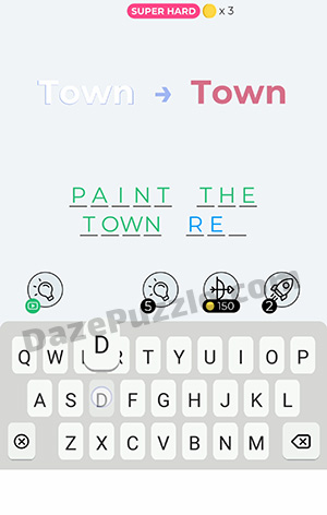 Dingbats Level 374 (Town → Town) Answer