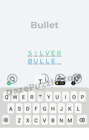 Dingbats Level 387 (Bullet) Answer